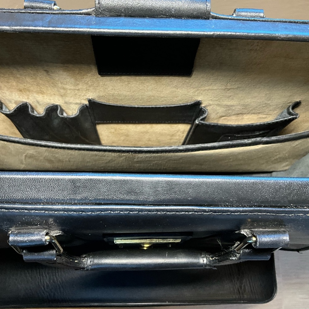 Vintage Coach Dulles 5420 80s USA Black Frame Briefcase Attache Travel Bag - Picture 4 of 16
